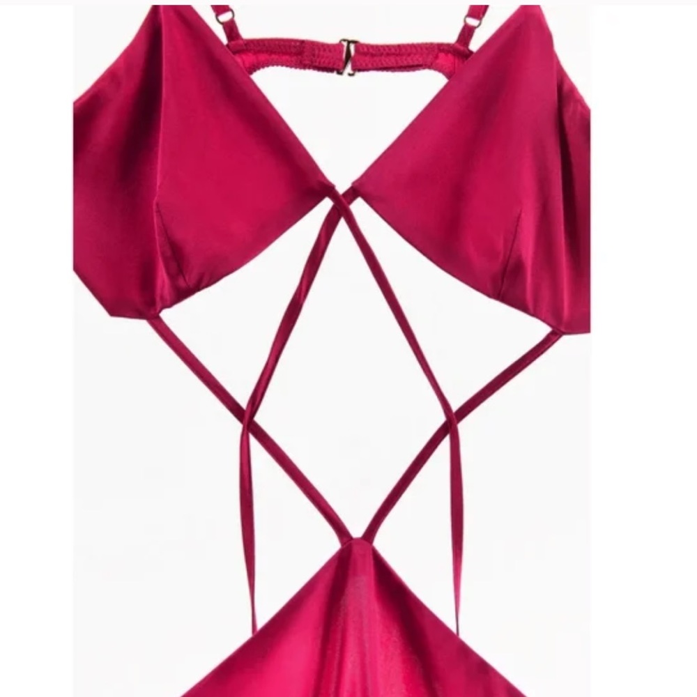 🎀 50% OFF 🎀 {Zara} Silk Cut Out Chemise - Picture 8 of 12